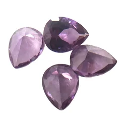 Pear cut 46# gem price tears shape wuzhou synthetic purple corundum gemstone alexandrite loose stone