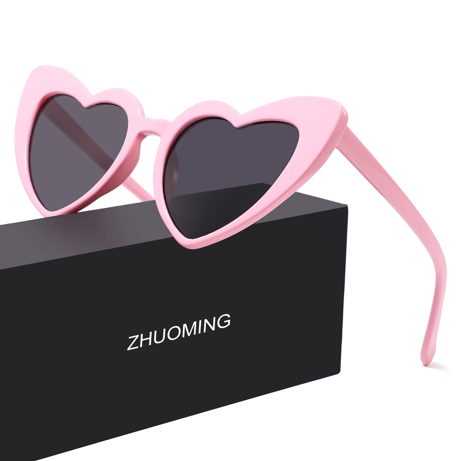2022 Women Brand Designer Cat Eye Sun Glasses Female Retro Love Heart Shaped Glasses Ladies UV400 Protection Heart Sunglasses