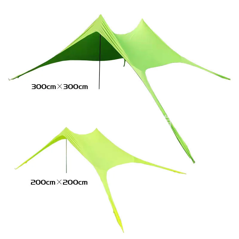 Custom Adjustable Single Layer Portable Beach Tent Lightweight Umbrella for Sun Shade and Travel Shelter Outdoor Use
