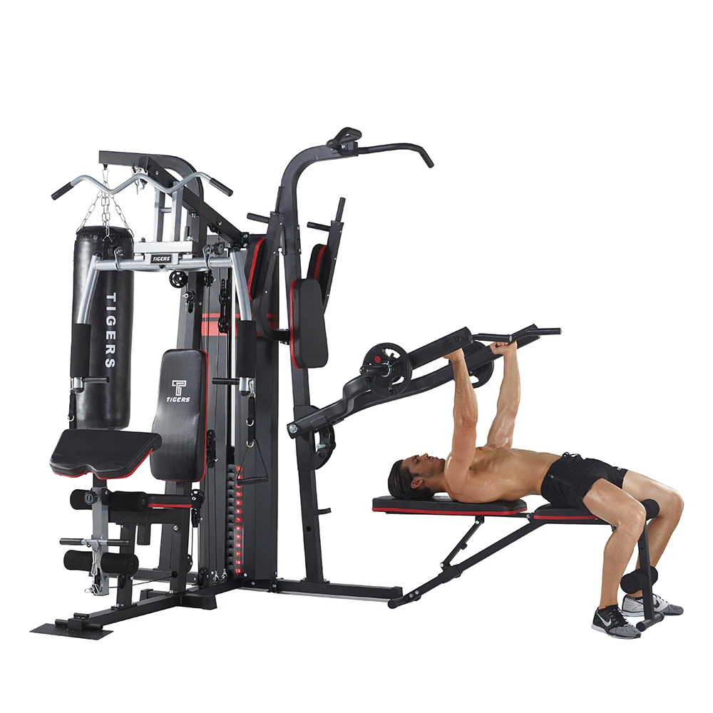SENAOFIT home trainer body building kraftstation fitness multi gym mutli function station 4 station strength training equipment
