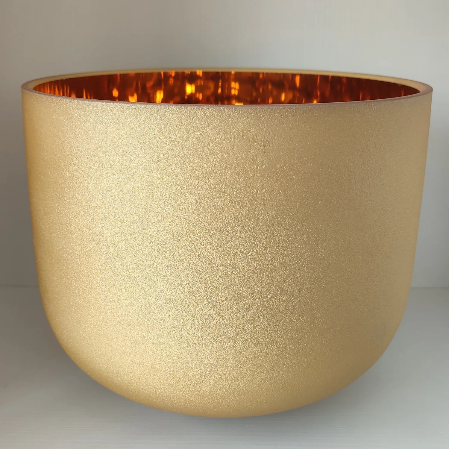 High Performance 24K Gold Plated Quartz Crystal Singing Bowl for Sound Healing and Therapy