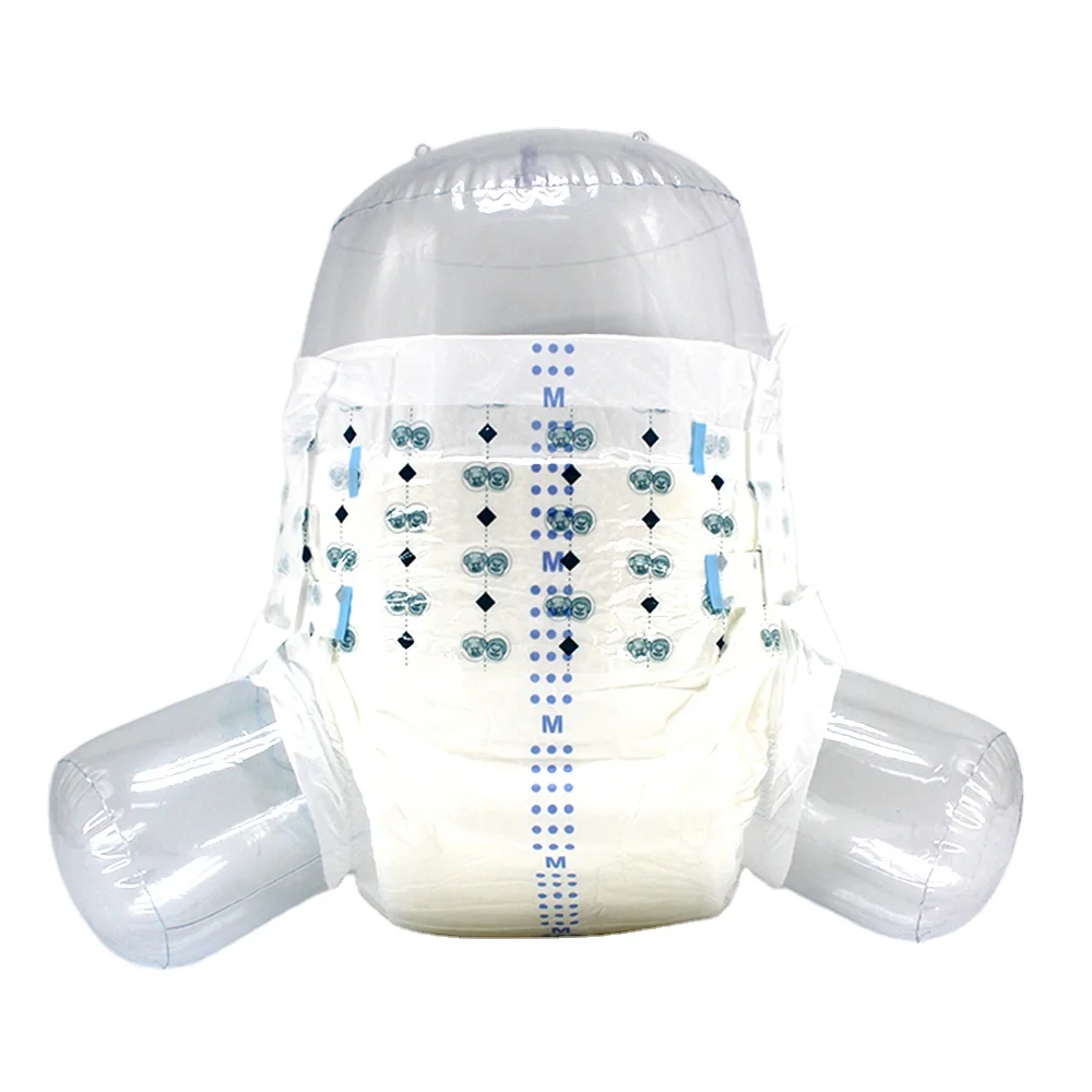 Manufacturer Wholesale Diaper Pure white ECO friendly Bamboo fiber top layer 3D leak guard adult Fluff nappy Incontinence Pad