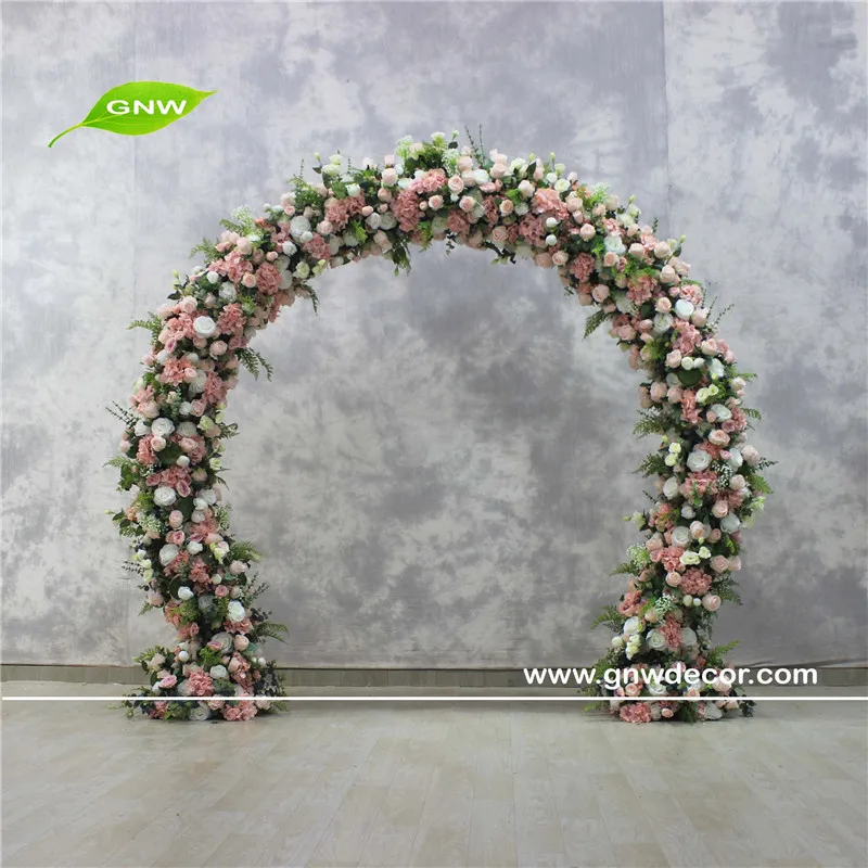Decorative Flower Supplies Round Arch Stage Floral Frame Garden Backdrop Ceiling Wedding Entrance Moon Gate