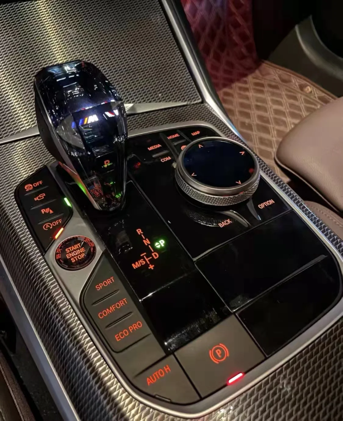 BM Ws new 345and7  GT crystal gear shift gear is suitable for 12457 series andZ4 start button