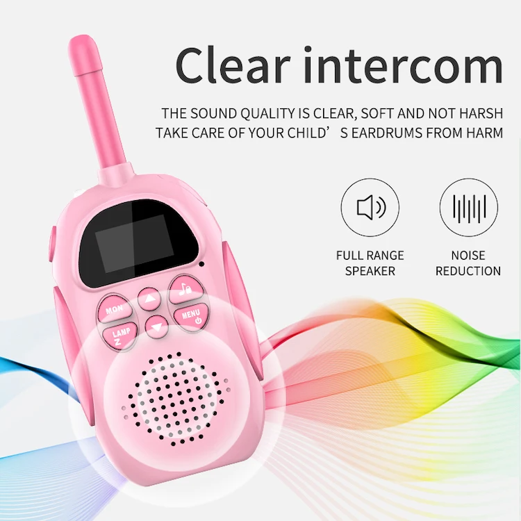 Handheld Mini Kids Transceiver Children 3km Range 2 Way Radio Lanyard Interphone Toy Talkie-walkie for Children