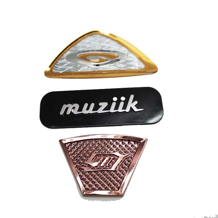 Metal nameplates with 3M adhesive sticker customized for electronic equipment