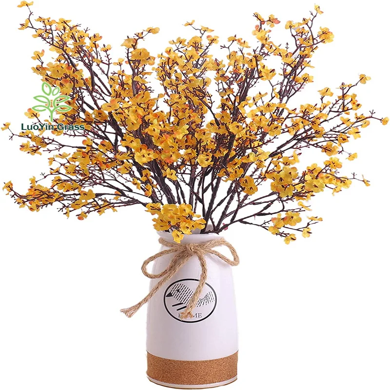 Baby Breath Gypsophila Artificial Flowers, Babies Breath Flowers Bush Artificial Gypsophila Silk Silica Real Touch Blooms