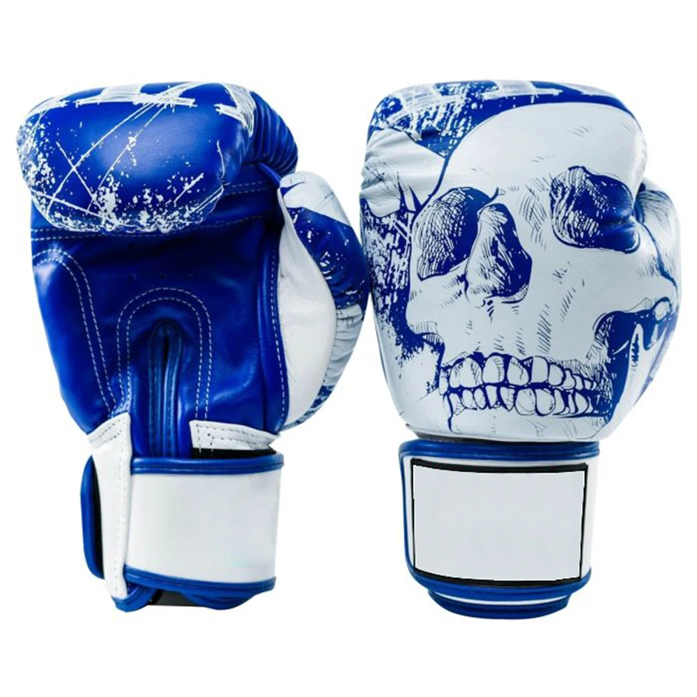 High Quality PU Leather Boxing Gloves Training Pro OEM Custom Logo Real Leather Design Your Own Boxing Gloves