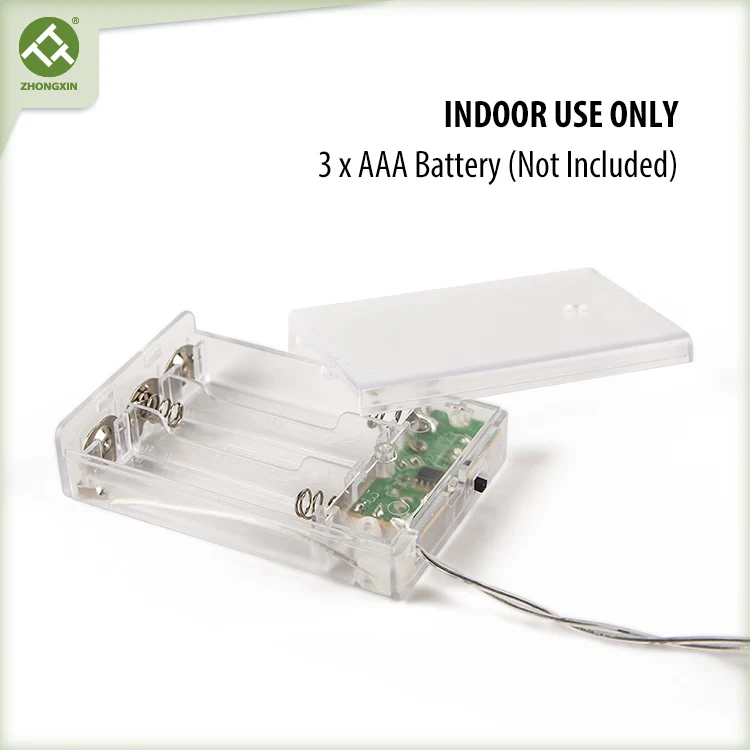 
25 Crystal Gemstones Christmas Decoration Battery Operated Natural Amethyst LED String Light 