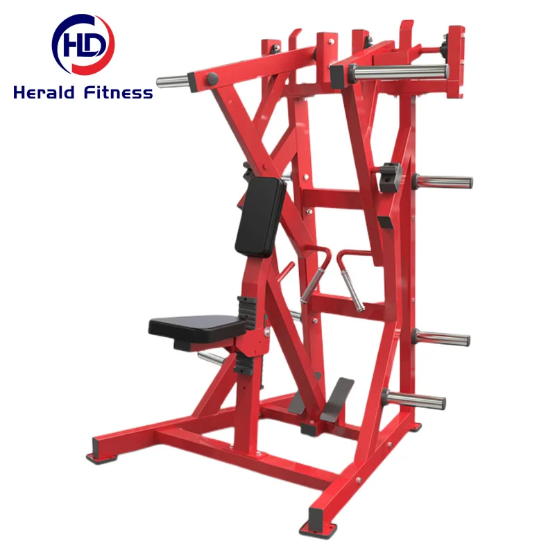 Big Discount Color Customizable Weight Lifting Gym Equipment Full Set Plate Loaded Iso Lateral Low Row With Color Customization