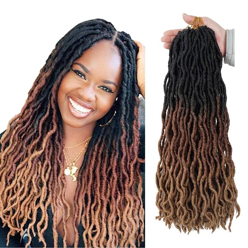 synthetic wavy Gypsy locs Hair nu Soft faux locs crochet jumbo crotchet hair Gypsy locs