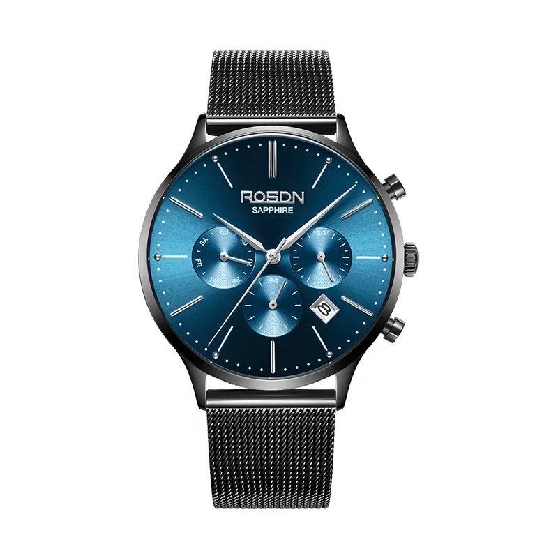 
Online Shop Hot Sale Fashion Brand Ailuo & Rosdn Mens Watch Tourbillon Movement Moon Phase Mechanical Automatic Watch Luxury 