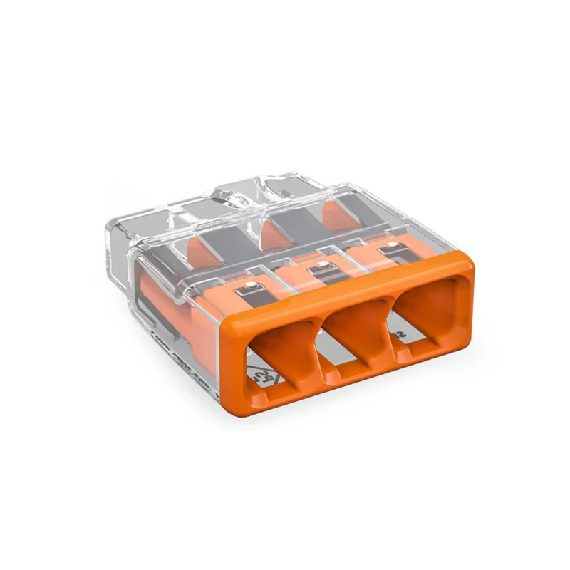 Original WAGO 2773-403 3 pole Push-in Wire Connector