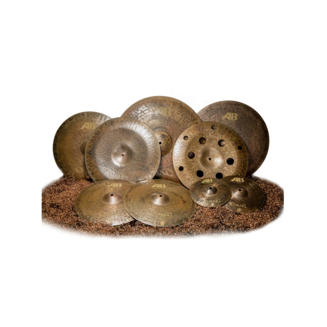 Тарелки Chang AB Fossil Cymbals 5 шт. в наборе с бесплатными тарелками