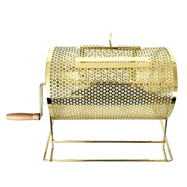 Small size Brass Plated Raffle Drawing Ticket Drum Spinning Lottery