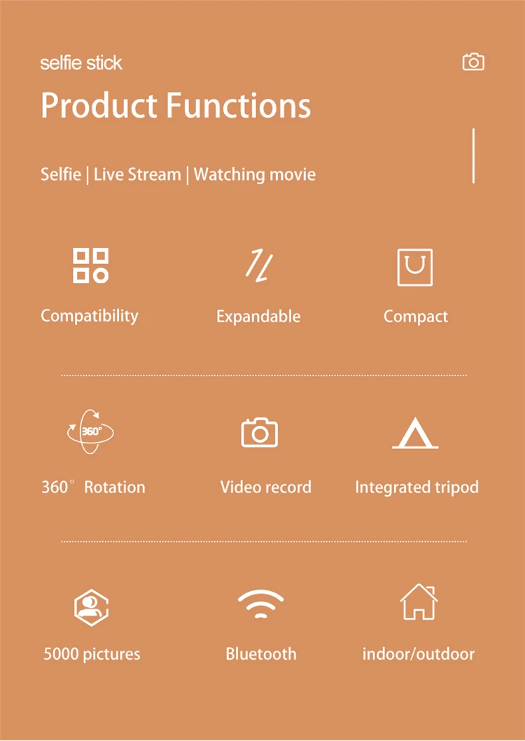 Smartphone Selfie Stick Vertical Shooting Flexible Wireless Remote Control Selfie Stick Mobile Stand Tripod