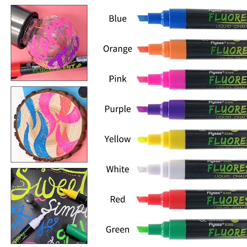 Manufacturer colors water based acrylic marker pen erasable liquid chalk marker