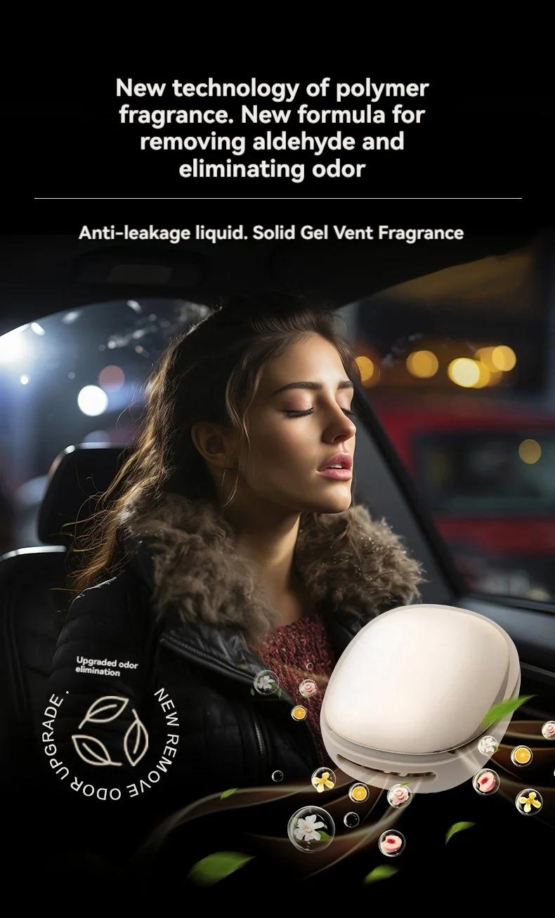 2024 polymer aroma gel car air freshener a variety of fragrance type long time natural diffusion aromatherapy