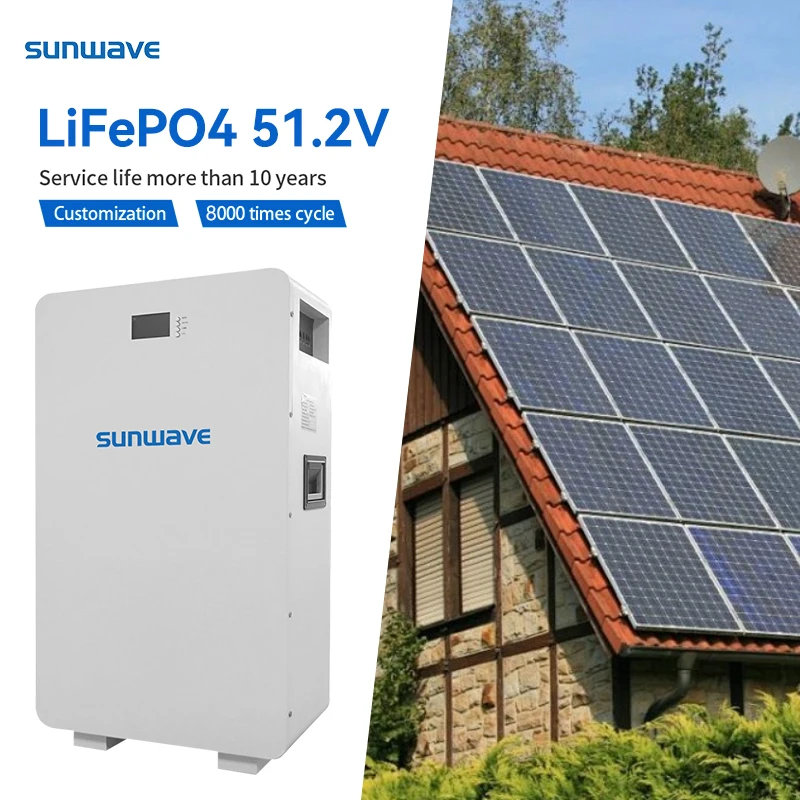 Аккумулятор Sunwave с 8000 циклами литий-железо-фосфатный аккумулятор 51 2 В 20 кВтч для домашнего оборудования