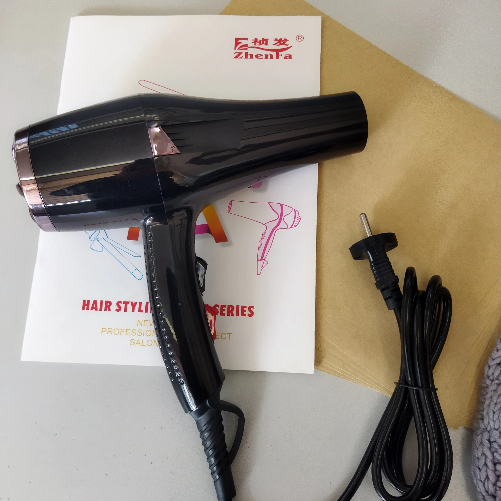 
2021 Hair Dryer OEM Travel Chinese Customized Power Cable Plug Performance Plastic Hotel 