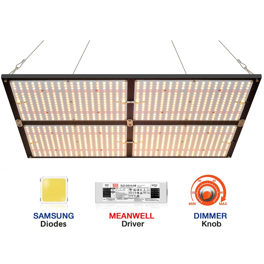 Pre-assemabled Connected CrxSunny XP4000 PRO 480W LED Grow Light Full Spectrum Samsung LM301B IR UV LED Growing Lamps
