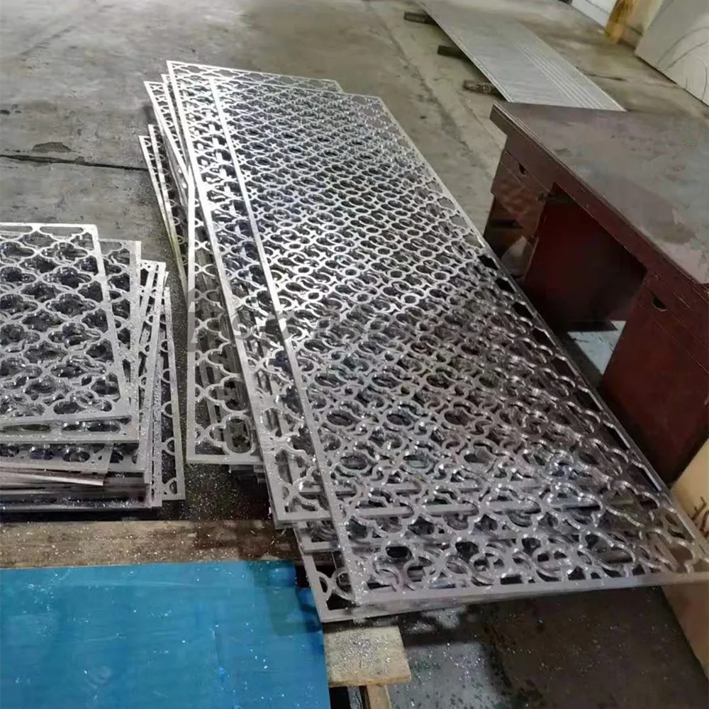 Curtain Walls & Accessories Custom-made Laser Cut Artistic Partition Aluminum Decorative Carved Wall Facade Panel