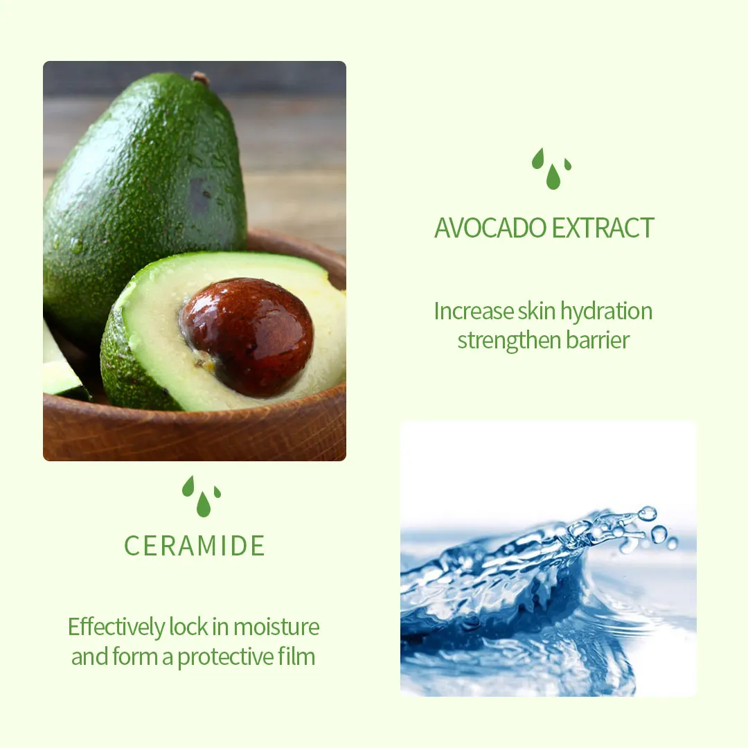 Набор для ухода за волосами ребенка с авокадо набор и кожей увлажняющие питательные продукты волос частная марка