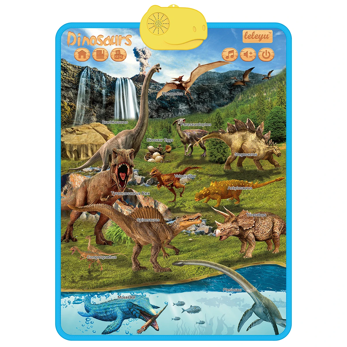 Kids Educational Toy Talking Poster Learn Dinosaurs Chart Sound Book Music Toy for Children