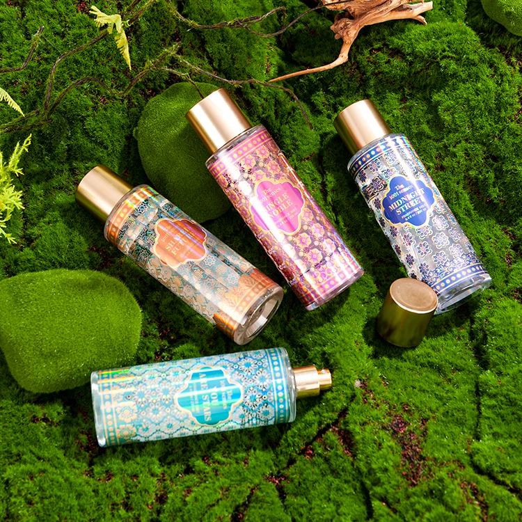 Customized Perfume spray 250ml flower fragrance natural body mist long lasting body spray parfum for men and women