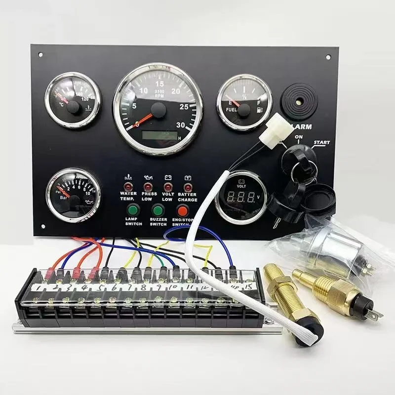 Boat Gauge Set Dashboard Instrument Panel