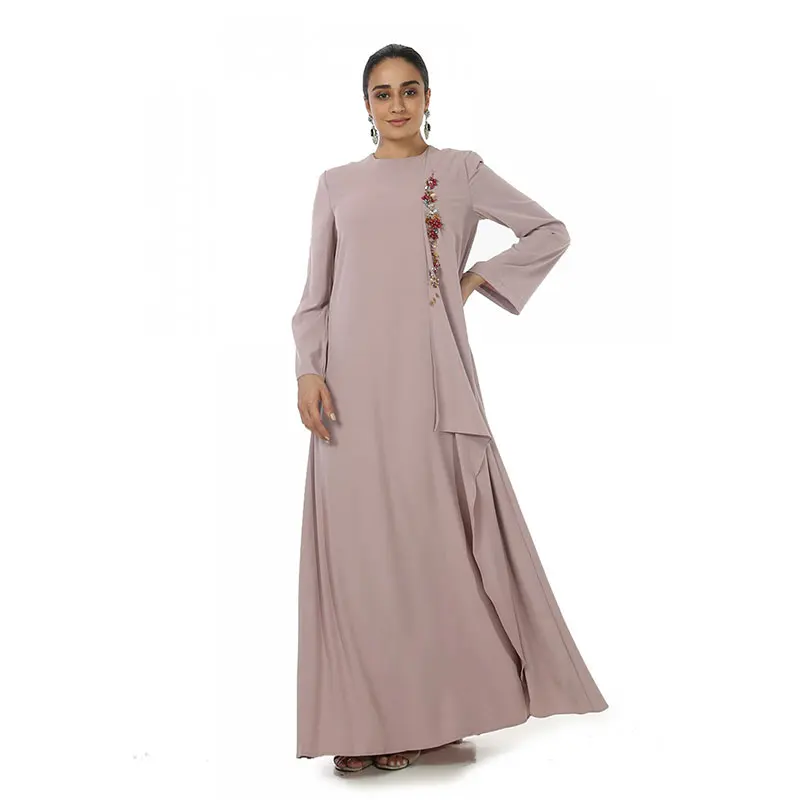 Muslim Products Islamic Most Beautiful Elegant Soft Style Kimono Wholesale Abaya Jubah