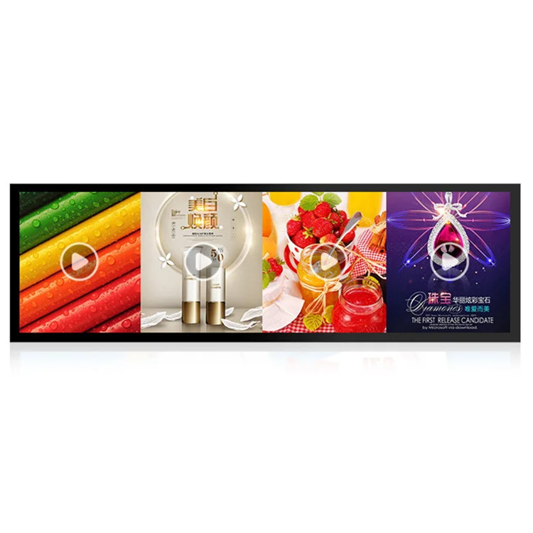 Advertising Equipment Stretched Bar Lcd Advertising Display