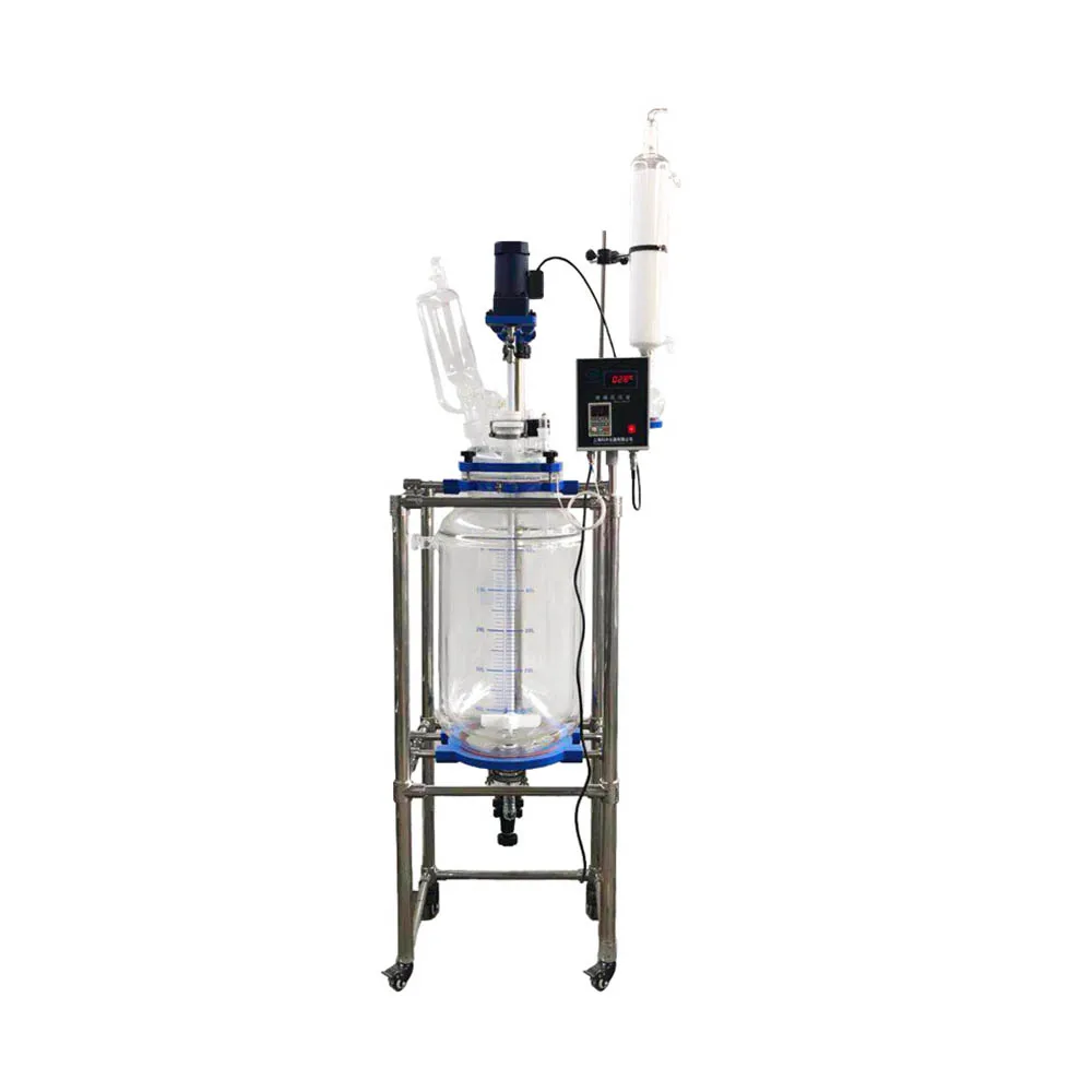 50l harmonic filter hydrodynamic cavitation biological lab scale pyrolysis glass reactor