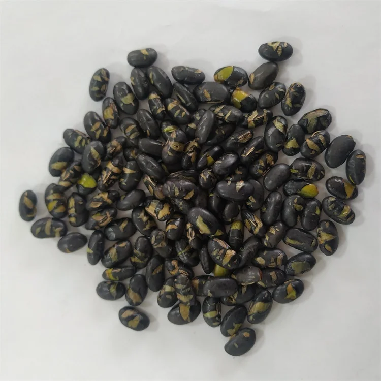 
Healthy high quality roasted black beans withwith green kernel for sales 