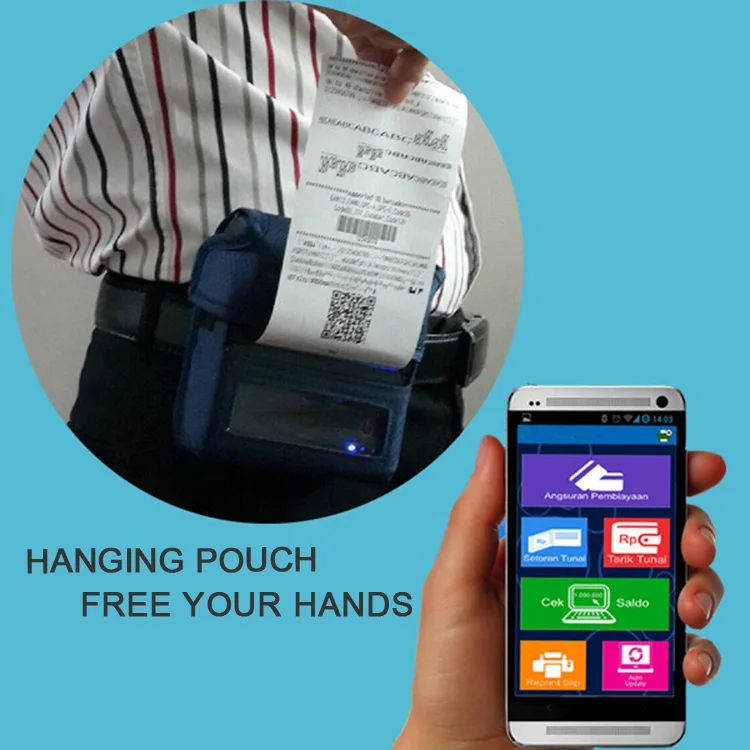 ER-80B2W Pocket Mini Handheld Android Wireless Portable Receipt Bill Ticket Printer