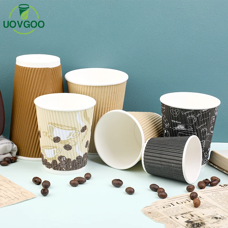 Cheap Price degradable PAPER tea cup Take Away Coffee Paper Cup  Biodegradable 16oz Cups