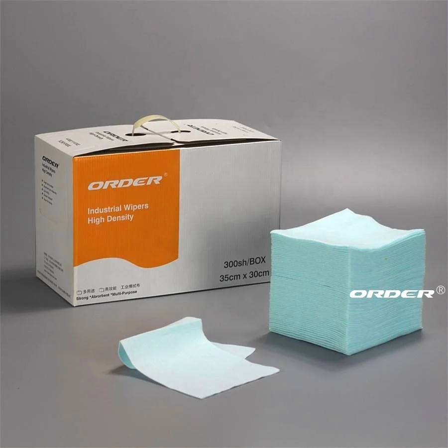 Replace Surface Preparation 1/4 fold cellulose polyester blend tear-resistant wipe rags cleaning cloths