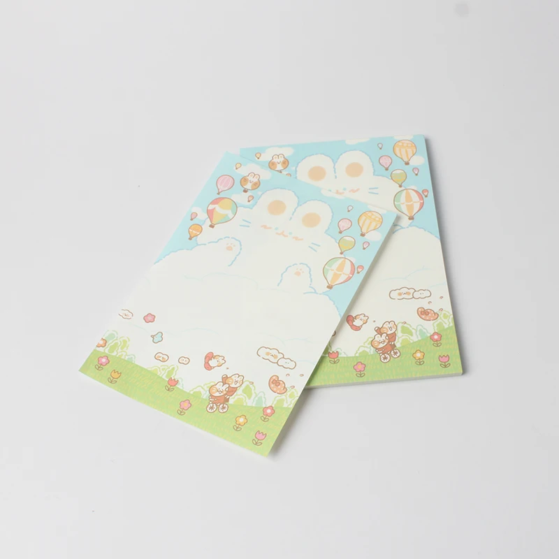 Wholesale custom logo printed mini cute stationery notepads memopad