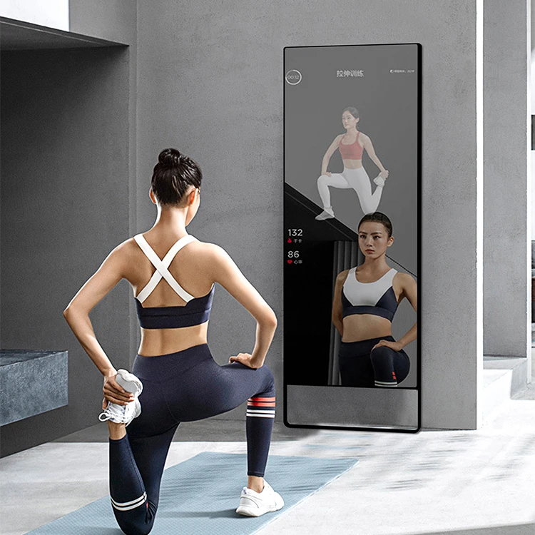 High Performance Wall Mounted/Floor Stand 3D Smart Mirror Fitness Smart Mirror 43 For Living Room Indoor