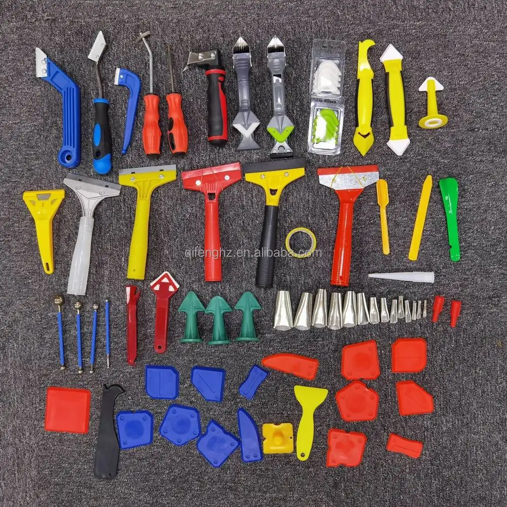Full Range Kit Sealant Caulk Angle Scraper Silicone Finishing Finisher Tools Kit Glue Grout Remover Removal Tool Cleaning