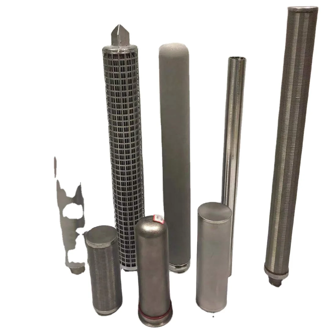 Reusable pleated mesh filter candle stainless steel filter Pleated hot Melt Filters