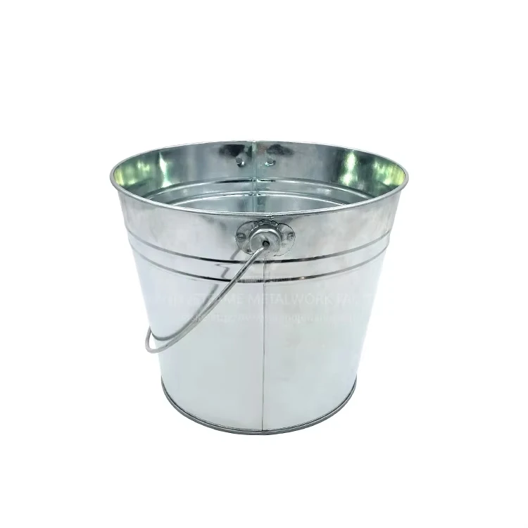 Durable Garden Planter Galvanized Flower Pots Metal Pot Planter Metal Flower Pot