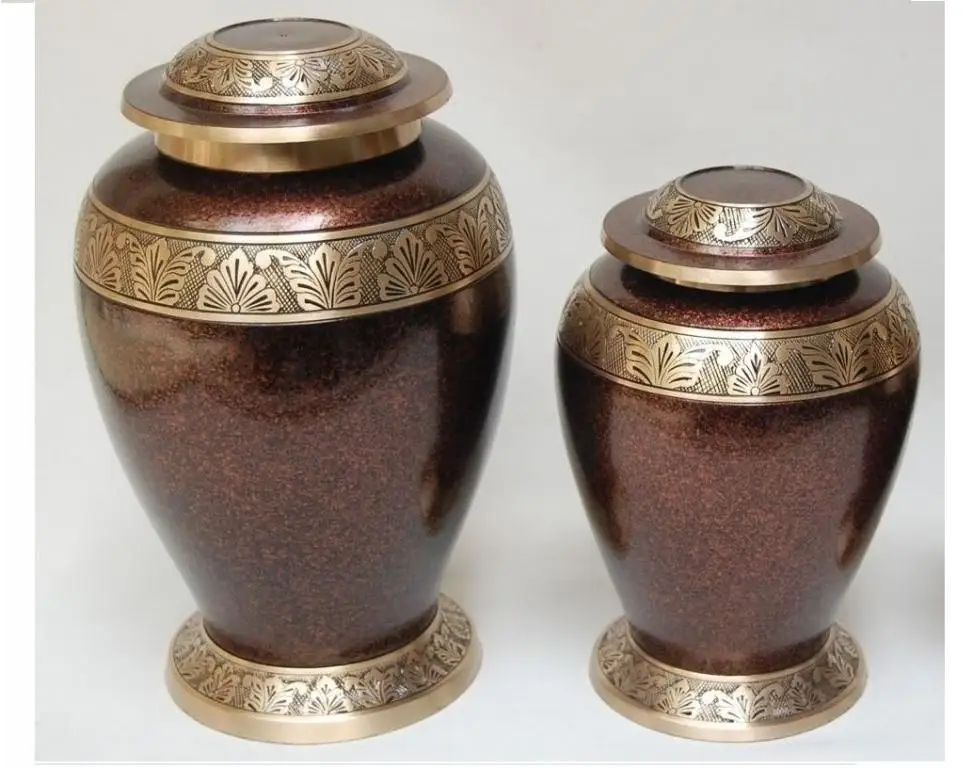 Adult Brass Tear Drop Cremation Urn