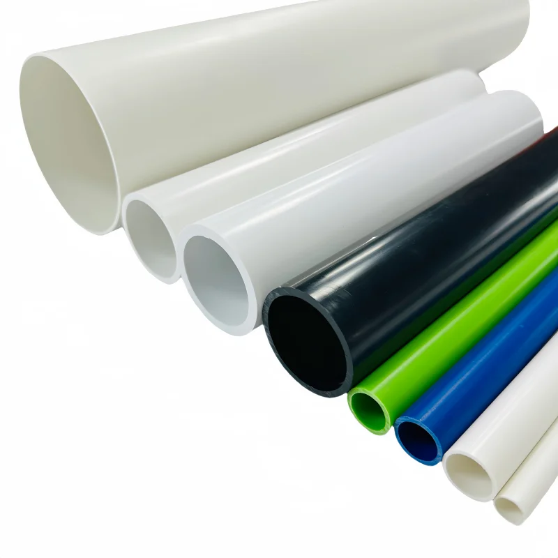 Direct factory customized ABS PE PVC plastic extrusion water pipes square round pipe furniture grade extruded plastic tubes