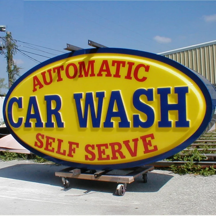 Custom Thermoforming Sign 3D Embossed Vacuum Formed Outdoor Thermoforming Advertising Light Box Sign Supplier