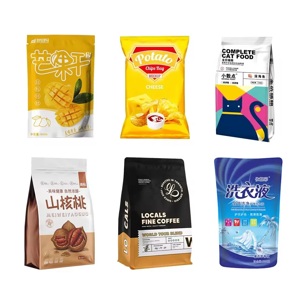 Fully Automatic Granule Doypack Packaging Machines Beef Jerky Pouch Packing Bagging Machine