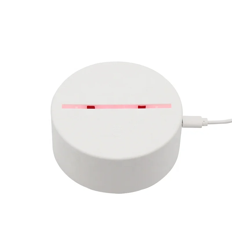 5V USB C RGB Night Light Base Battery Box Acrylic 3D Engraving Base De Luz Led 3D Illusion Lamp Base With Remote