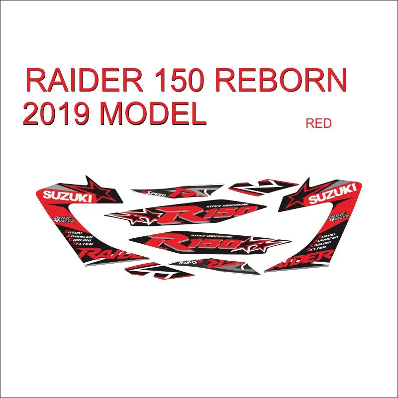 Для suzuki raider 150 реборн дизайн полный корпус Декор наклейка оптовая продажа пользовательские мотоциклетные