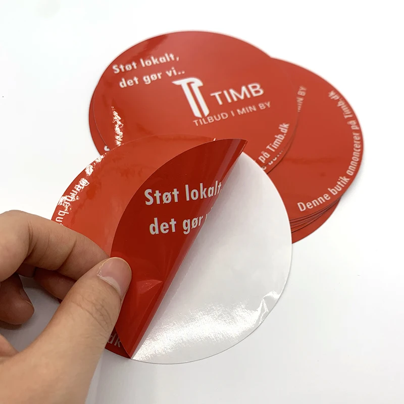 DIY Custom Logo Die Cut Round Car Laptop Stickers,UV Proof Label Printing,PVC Vinyl Circle Bumper Sticker