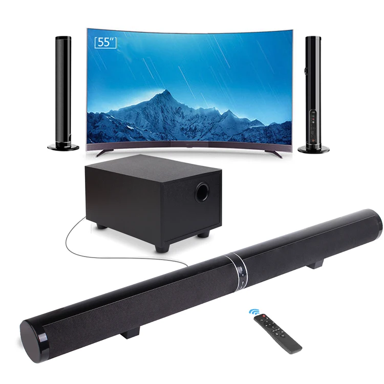 Home theater system soundbar subwoofer stereo can be DIY placed BT5.0 wireless computer mobile TV speaker with CE FCC ROHS
